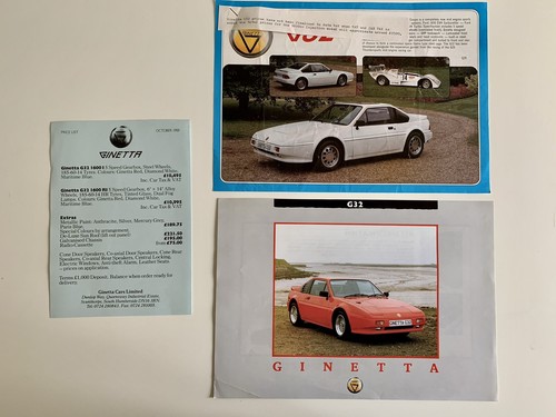 1987 and 1988 ginetta g32 - 1988,