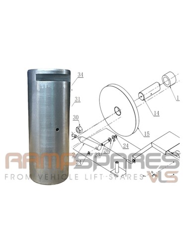 Rotary post lift crossbeam - 4,