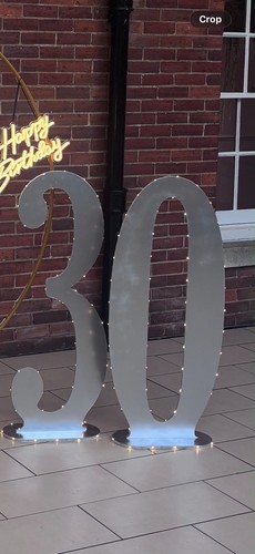 Mdf 4ft numbers 30th - 4ft,