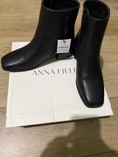 Russell & Bromley Ladies Black Suede Zip Classic Ankle Boots  EU 38 UK 5 perfect