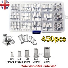 450pcs Aluminum Rivet Nut Kit