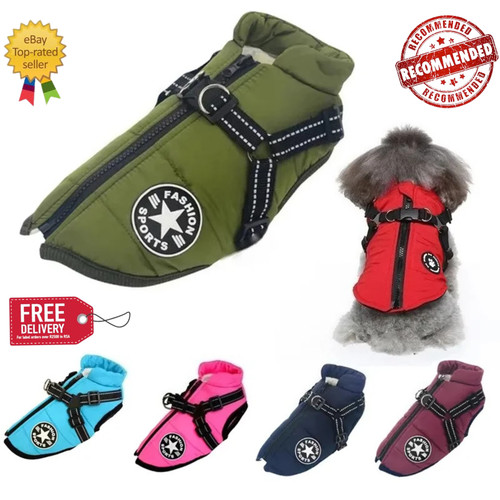 Waterproof dog jacket with - jacket,