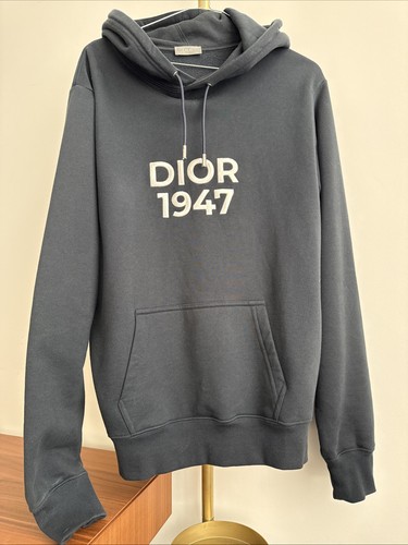Dior hoodie dark - hoodie, blue