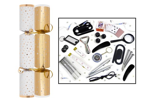 Christmas crackers gold star - christmas,