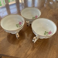 Saladmaster Estate Porzellan Salad Plates Platinum Rose Pattern, 3-Pack, Germany