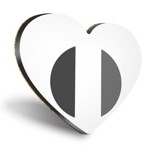 Heart mdf coasters - bw,
