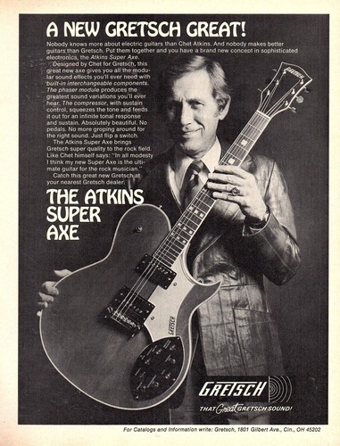 Vtg 1970s gretsch - vtg, chet