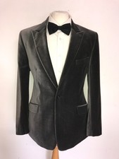 REISS - Slim Fit GREY VELVET