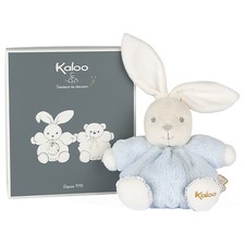 Kaloo Perle Chubby Rabbit Blue 15cm Plush Soft Toy Long Ears For Small Hands New