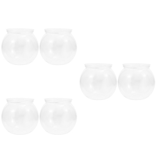 6pcs transparent pet - transparent, fish