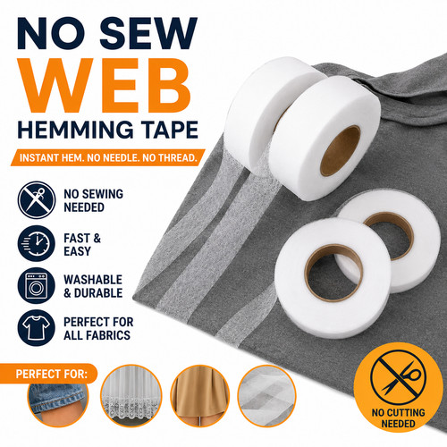 Iron adhesive hem - on,