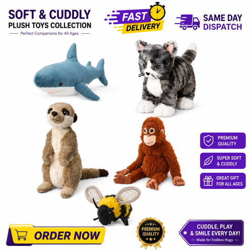 Ikea soft plush toys - plush,