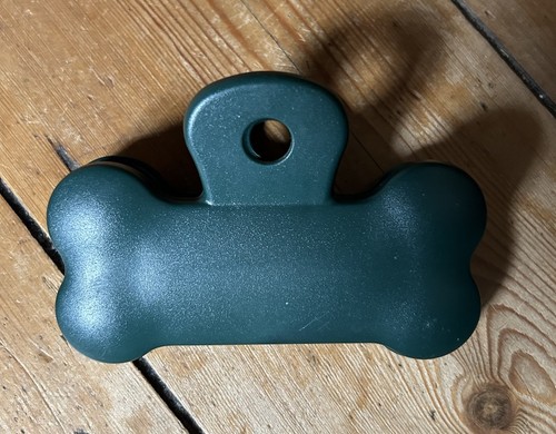 Chunky plastic green bone - plastic,