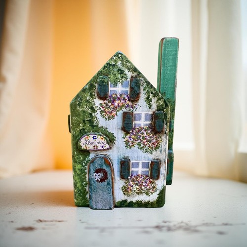 Hand painted wood - wood, cottage