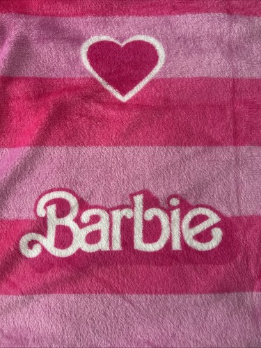 Barbie fleece blanket pink - fleece,