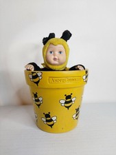 Anne Geddes Baby Bee In Flower Pot 7in Down in the Garden 2001