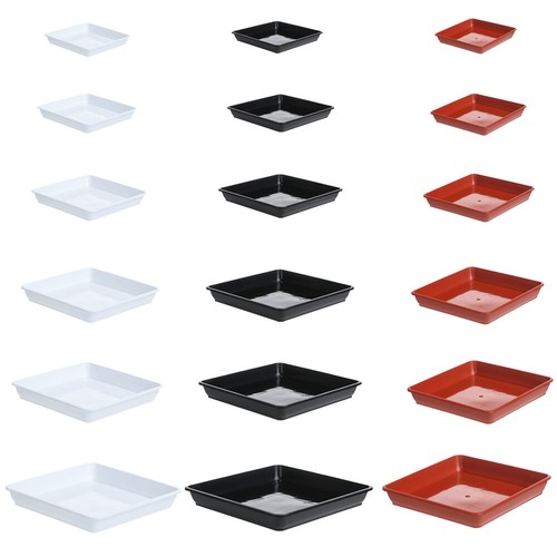 Flower pot square plastic - pot,