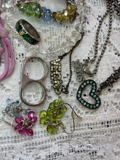 JEWELRY LOT #2 Wear craft salvage repair harvest Up cycle 2 Finger Ring & More H