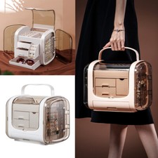 Portable Jewellery Box Large Capacity Drawers Case Storage Display Organizer