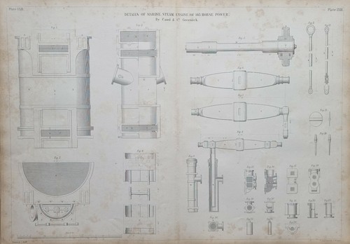 1847 engineering print details - print,