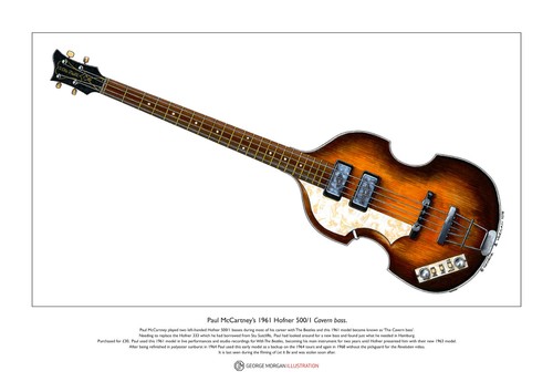 Paul mccartney 1961 hofner - paul,