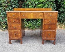 MORRIS OF GLASGOW 1920'S OAK DESK