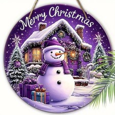 Snowman - Hanging  Wooden