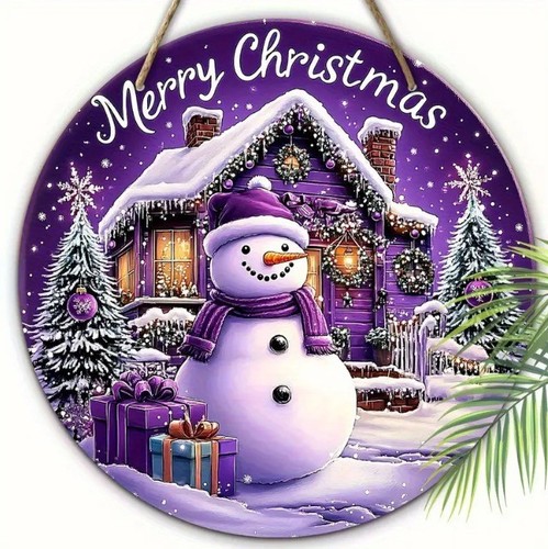 Snowman hanging wooden - hanging,