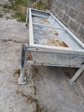 Cattle Feed Trough On Legs, Galvanised,