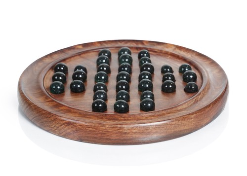 Solitaire wooden board game - solitaire,