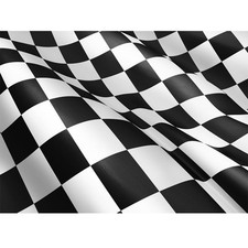 JUMBO CHEQUERED BLACK WHITE CHECK F1 RACING 5 x 3FT FANS NEWCASTLE QUALITY FLAG