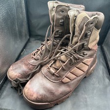 Army Brown Leather BATES Patrol Combat Boots - Size EU 42 - UK 8M