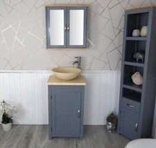 Cloakroom Bathroom Unit Grey