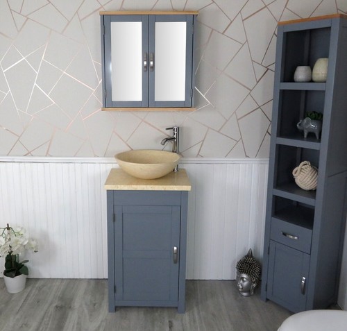 Cloakroom bathroom unit grey - cloakroom,