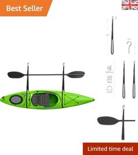 Hanging Kayak Rack with Adjustable Straps - Easy Setup for Watercraft Storage