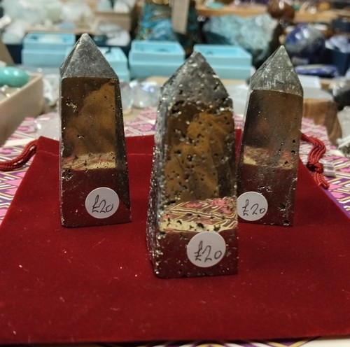 Iron pyrite standing tower - iron, tower-