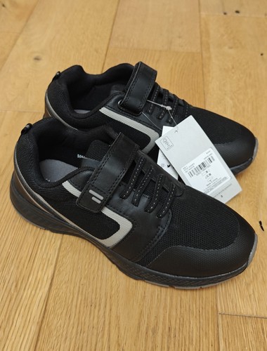 Boys black trainers shoes - tu,