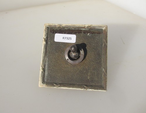 Vintage brass light switch - brass,