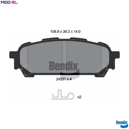 Brake pad set disc - pad,