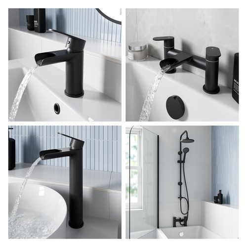 Waterfall bathroom taps matt - taps,