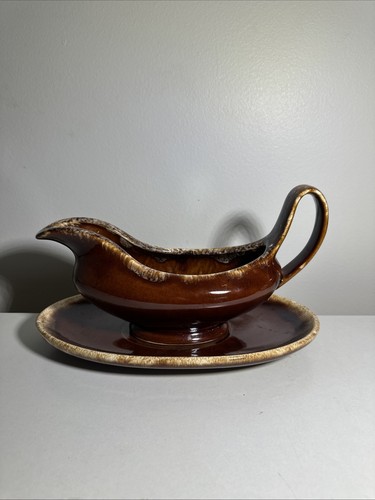 Large hull brown drip glaze - brown,