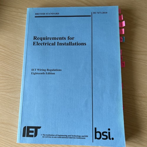 Iet bsi 7671 2018 - iet/bsi, wiring