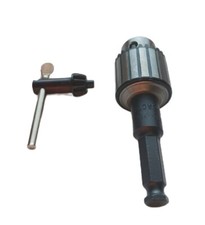 WHITE- 3/8 JACOBS CHUCK WITH 7/16 HEX SHANK DRIVER, LINEMAN USA NEW FREE SHIPING