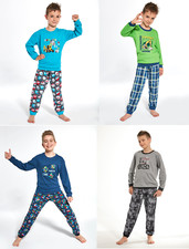 Boys Pyjamas Pjs Nightwear Set Loungewear 100% Cotton Long Sleeve 1.5-10yrs