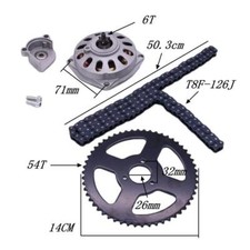 T8F  26mm Rear Chain Sprocket