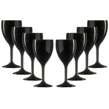 Black Unbreakable Wine Glass