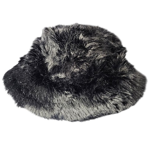 Jakke womens black faux fur - black,