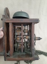ANTIQUE WOODEN PLATED BLACK FOREST CLOCK MOVEMENT