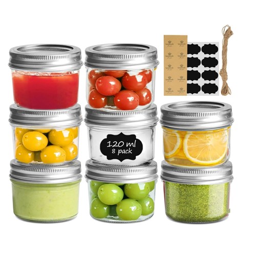 Mini mason jars - mini, lids