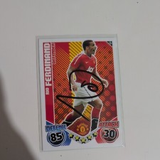 Rio Ferdinand signed card 